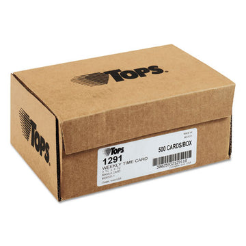 TOPS™ Time Clock Cards, Replacement For 331-10, Two Sides, 3.5 X 8.5, 500-box freeshipping - TVN Wholesale